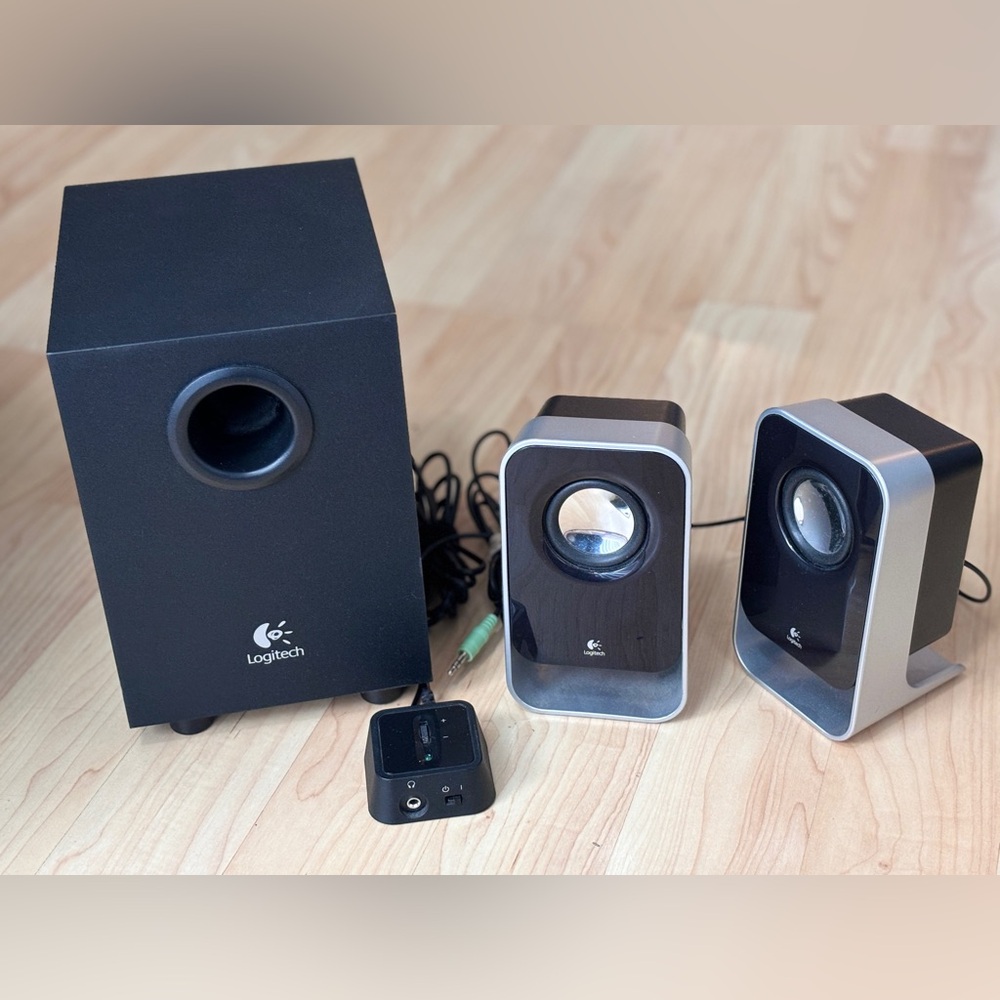 Logitech LS21 2.1 speaker system.